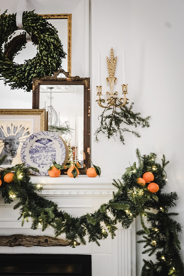 With products from The Home Depot, Nichol Naranjo styled her living area to embody classic Christmas with a modern twist. 