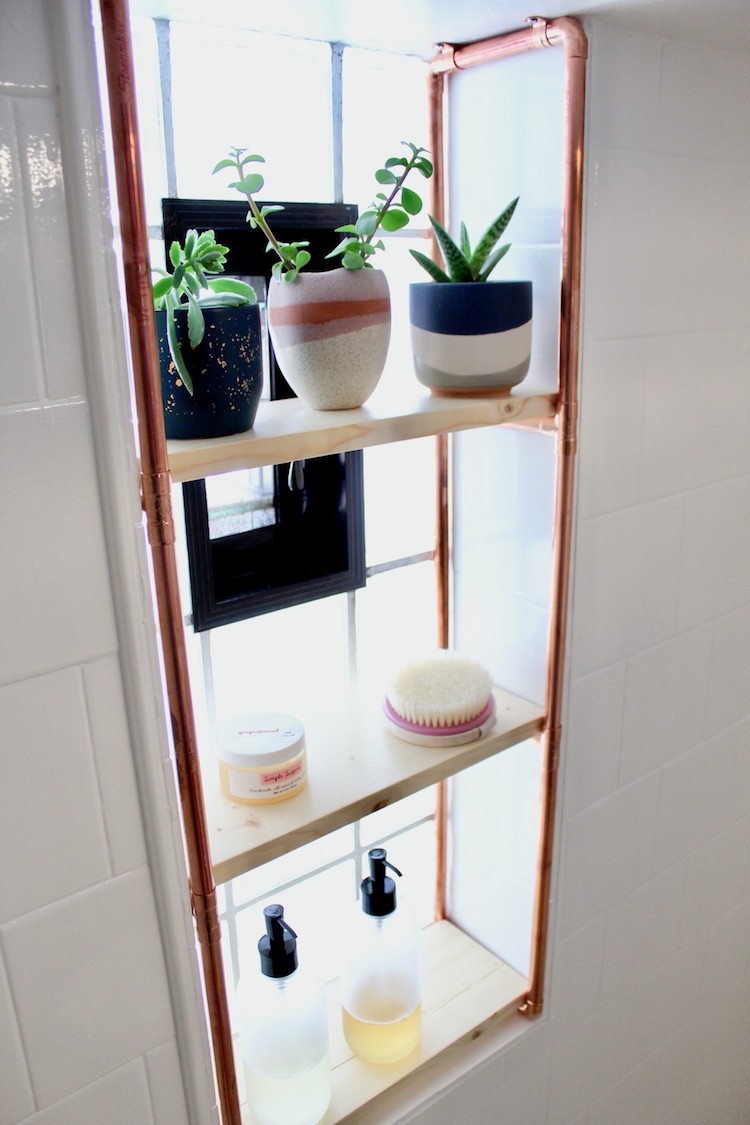 Small Bathroom Makeover With Painted Tile And Painted Floors