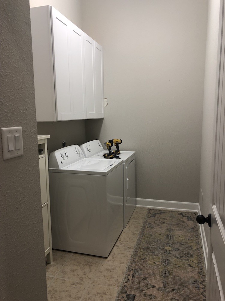 Laundry Room Makeover: Adding More Storage Space