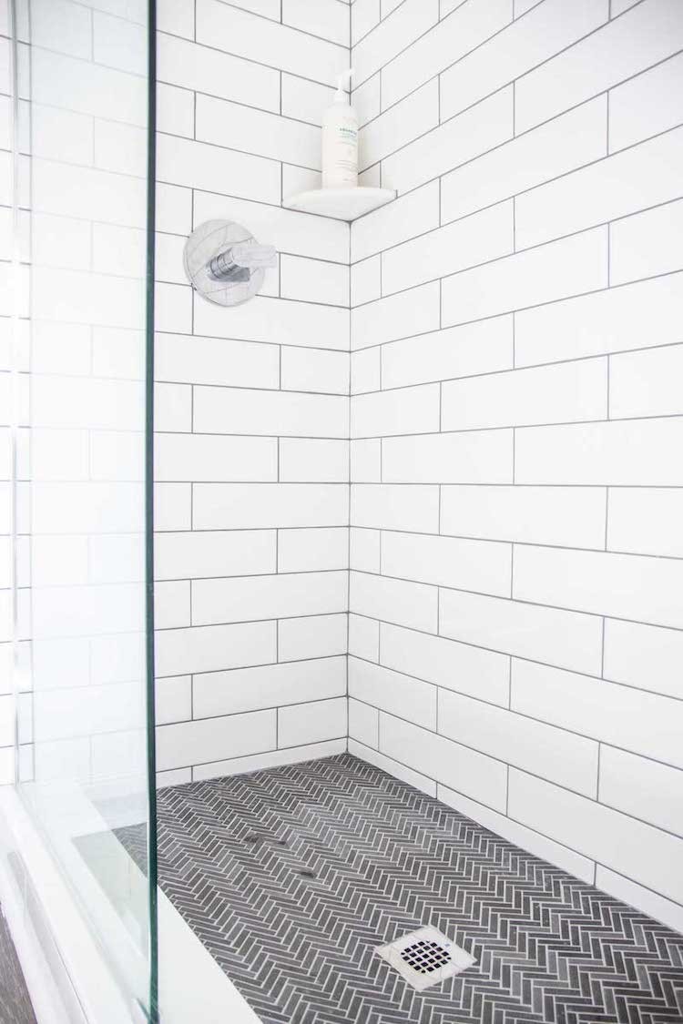 Classic Tile for a Walk-In Shower Renovation