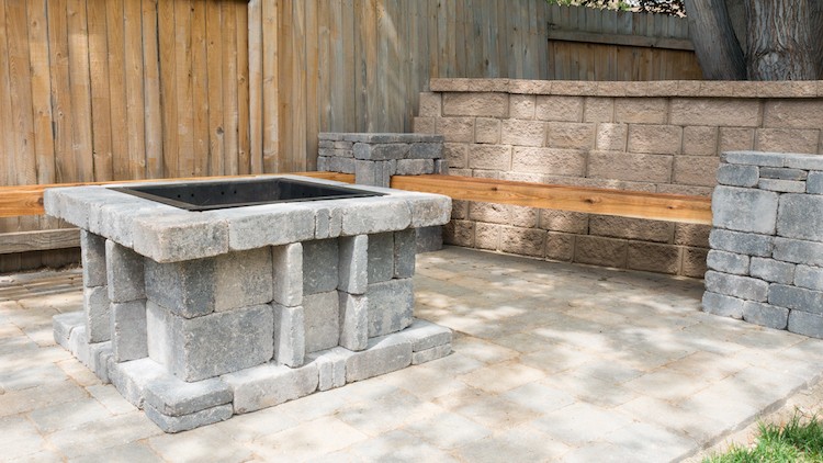 Outdoor Entertainment Space Update with Pavers