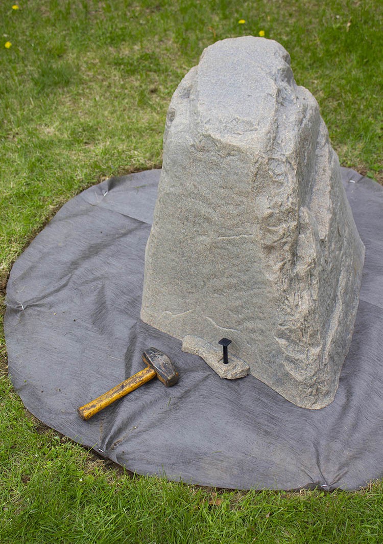 How to Build a Rock Area to Hide Front Yard Drilled Wellhead