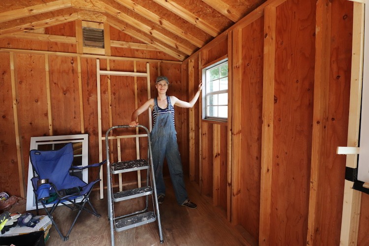 Backyard Shed Turned Workshop