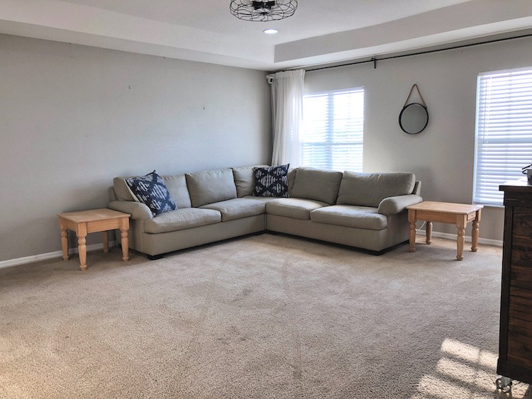 Bonus Room Makeover with Lifeproof Carpet