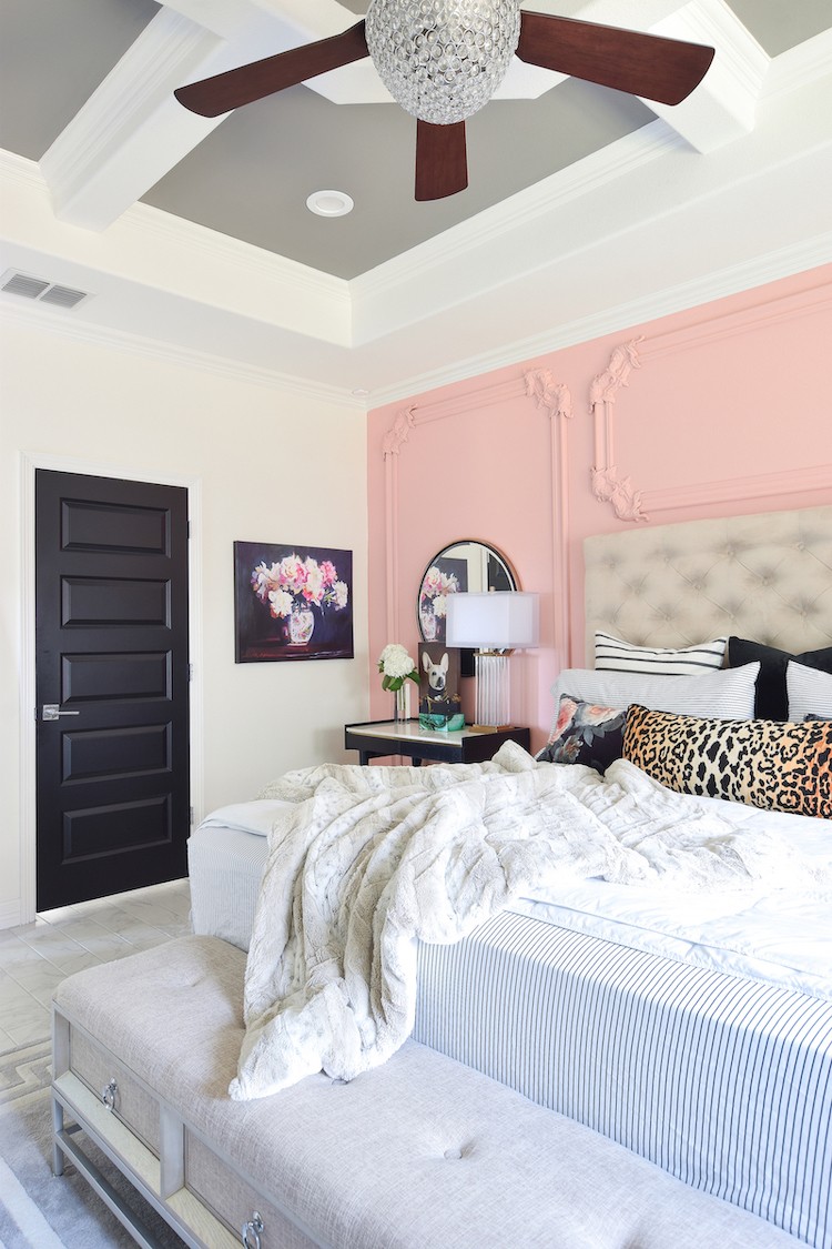 Accent Wall Paint as Décor in a Master Bedroom