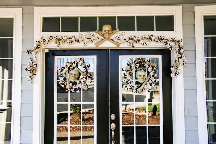 Spooky Halloween Cemetery Front Porch